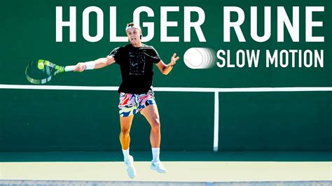 Holger runr serve skow motion